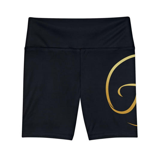 FTE Black Chic Women's Workout Shorts for Athletes, Stylish Fitness Gear, Yoga, Running, Gym, Travel Wear, Fitness Fashion